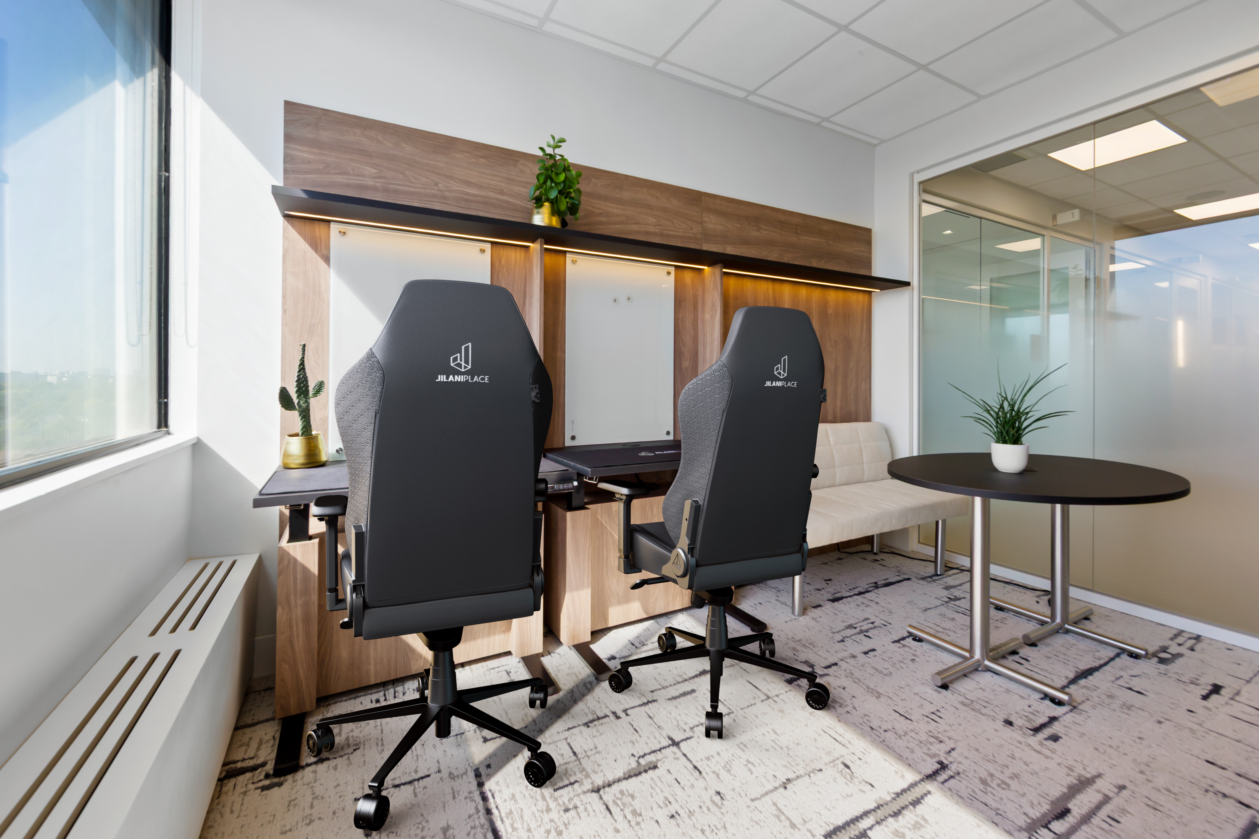 Small team private office with multiple desks