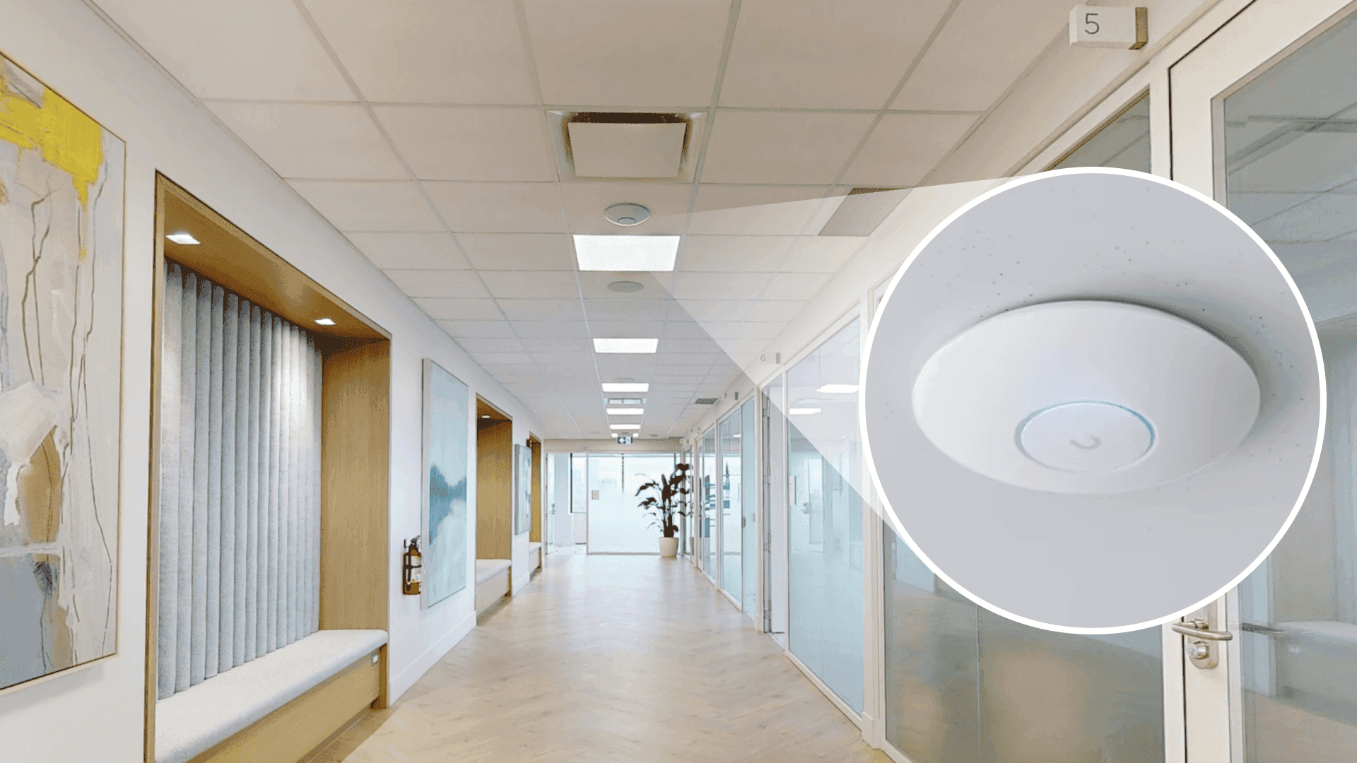 Ubiquiti access point installed at Jilani Place