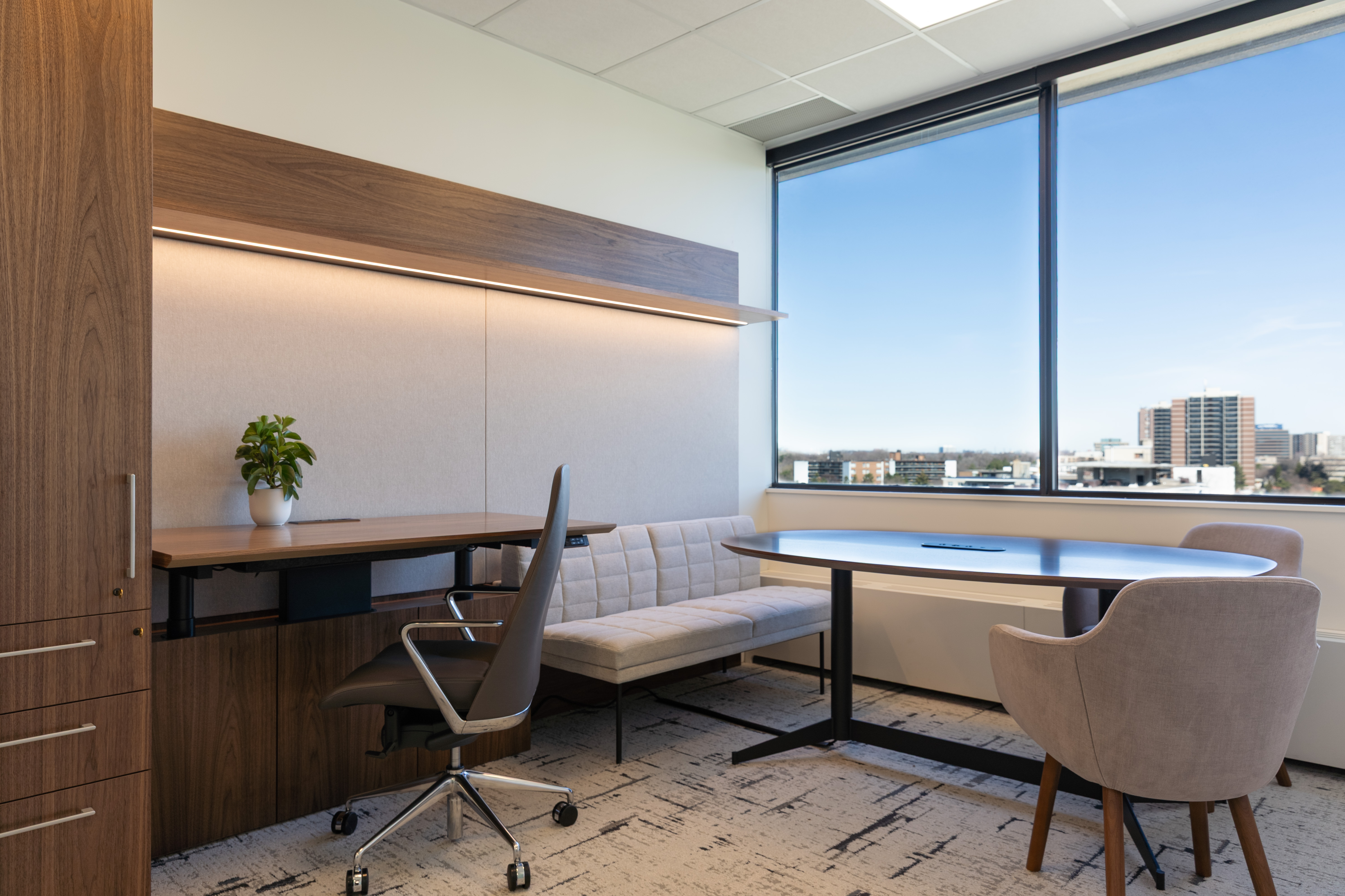A furnished private office at Jilani Place